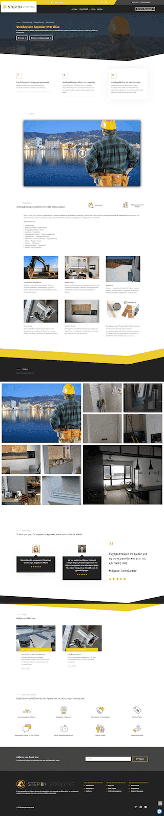 architect home page template layout demo